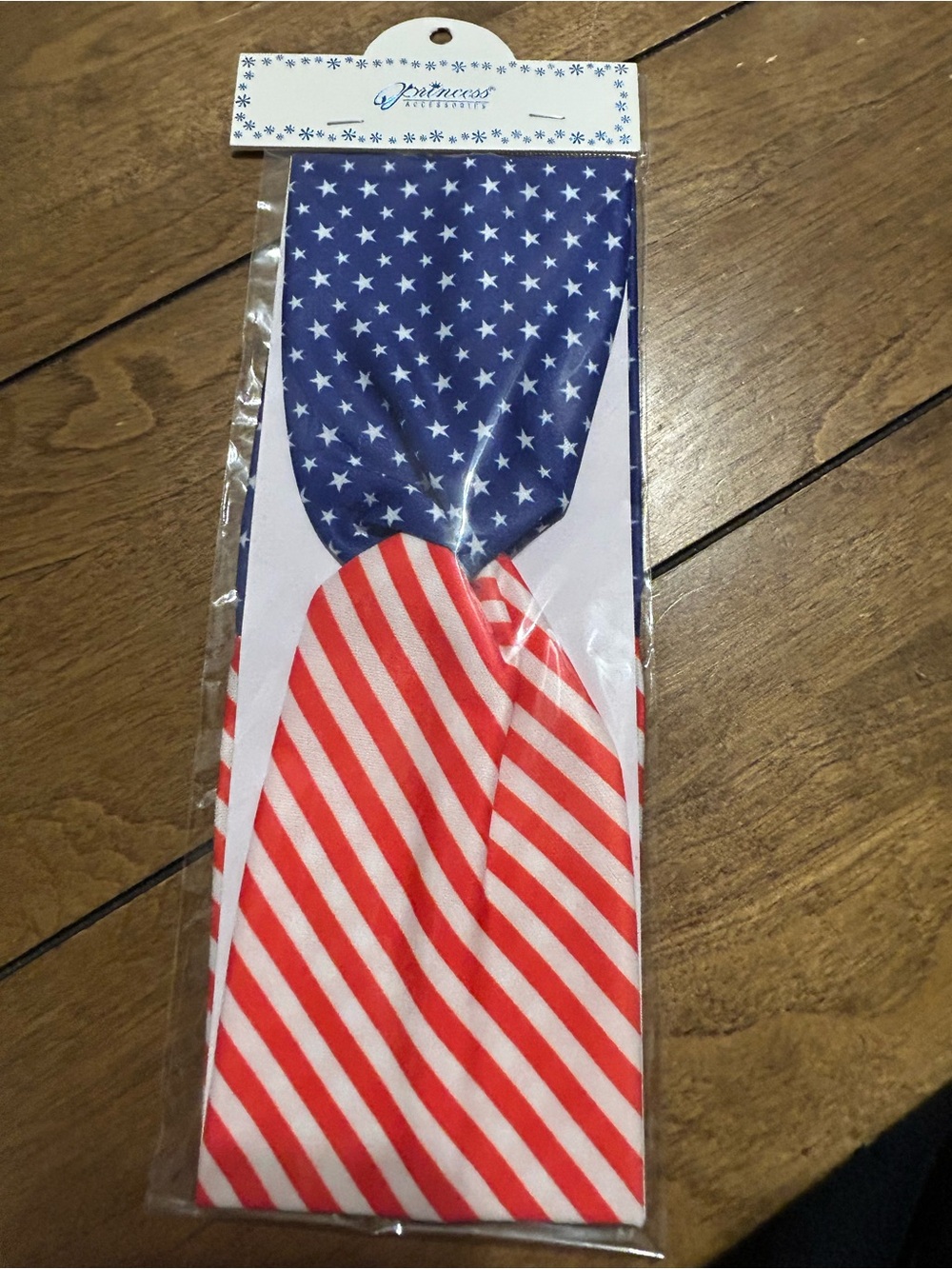 Patriotic Hair Bow - Red & Blue Stars and Stripes